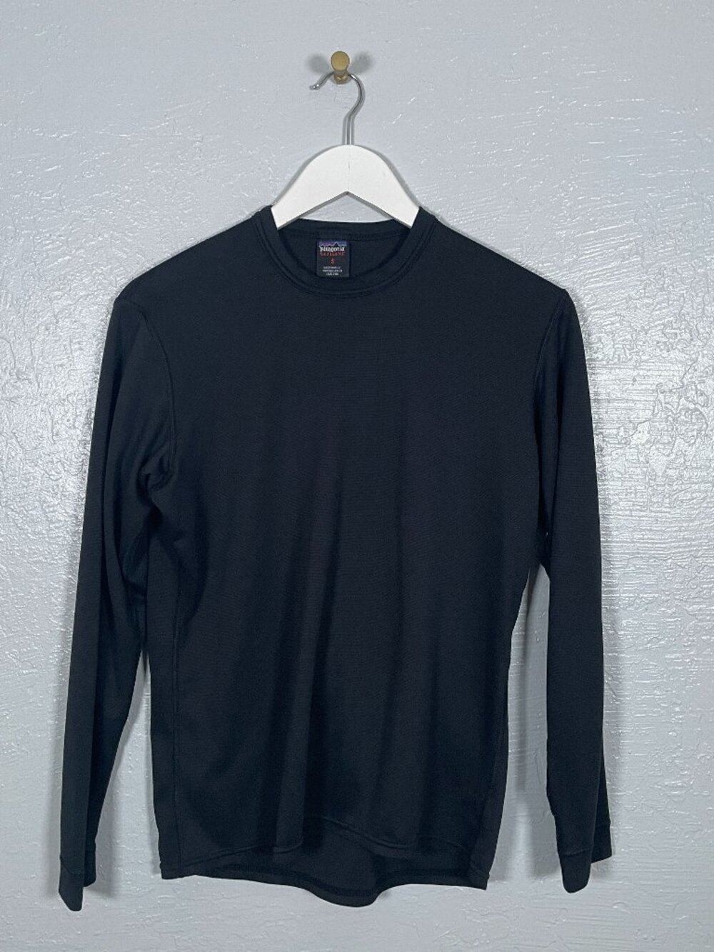 Patagonia Men S Black Capilene Long Sleeve Shirt Thermal Baselayer Gorpcore
